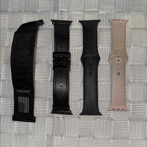 Apple Smartwatch Bands in Black and Pink